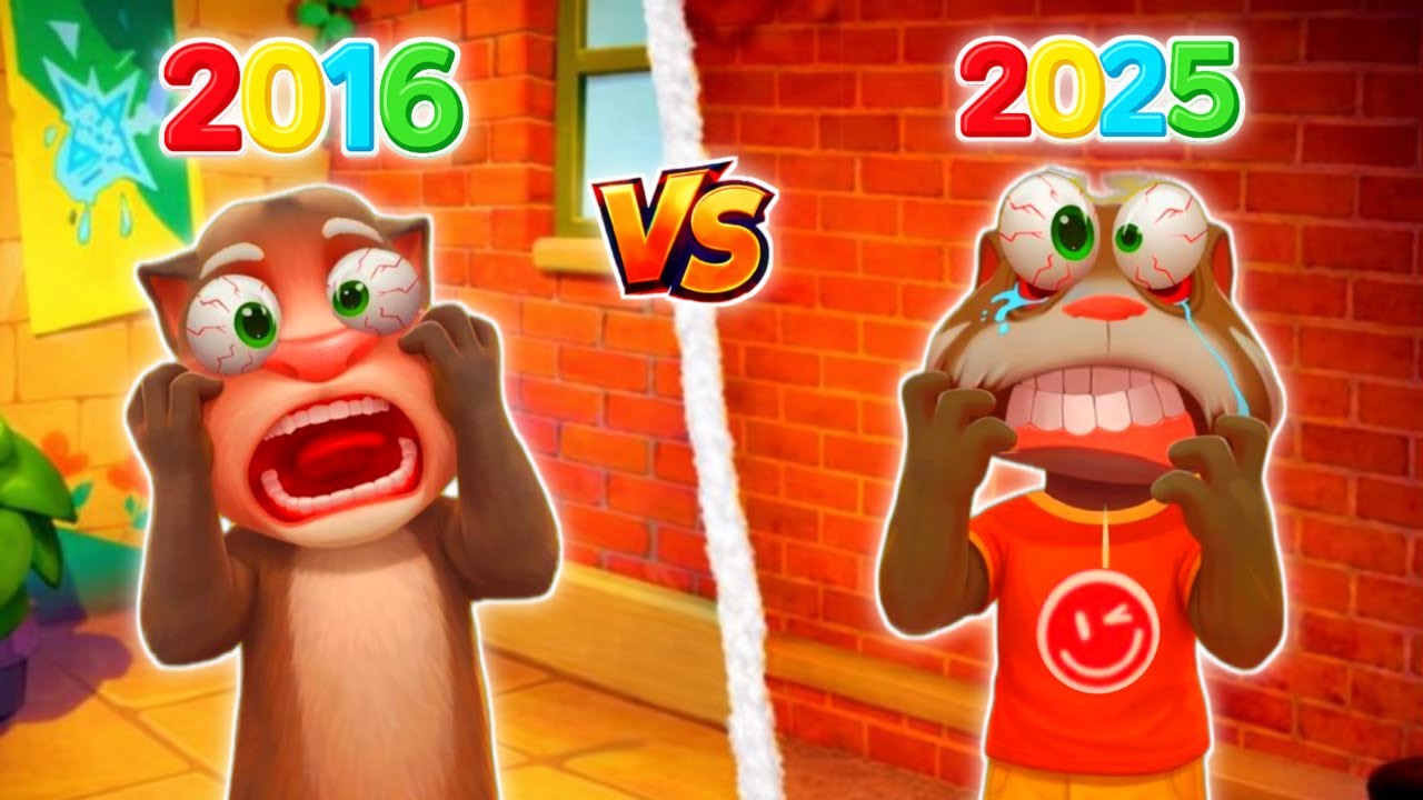Talking Tom Cat 2016 vs Talking Tom Cat 2025 🧀🧀🧀