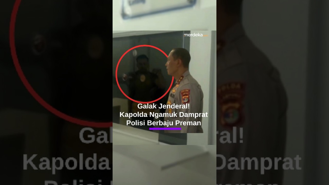 Jenderal Marah! Kapolda Lampung Galak Sidak Ditlantas, Ngamuk Damprat Polisi Berbaju Preman