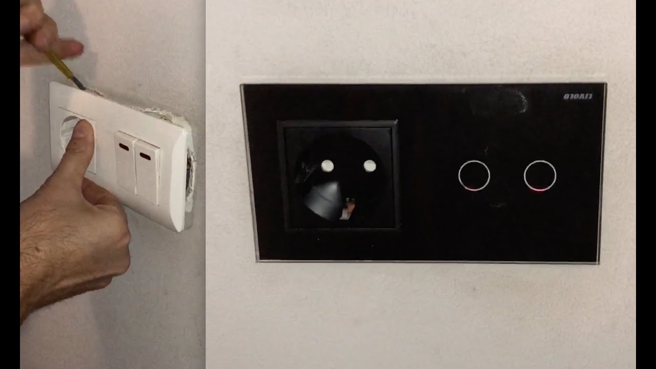 Modul priză + &icirc;ntrerupator dublu cu 