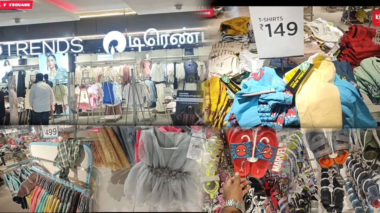 2024 Dresses & footwear for boys & girls kids from ₹149 to ₹499 @ TRENDS Express Avenue Mall Chennai