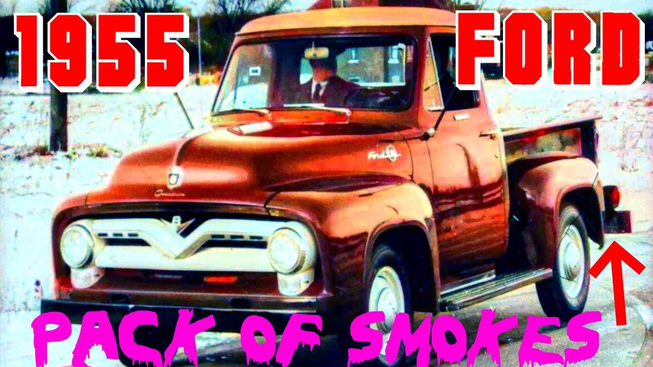 Ford брал дополнительную плату за бамперы? Рекламный ролик пикапа Ford 1955 года. Винтажное объяв...