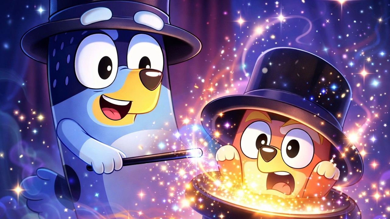 BLUEY Becomes a MASTER MAGICIAN in the Ultimate Magic Show ✨🎩 | Bluey Funny Animation