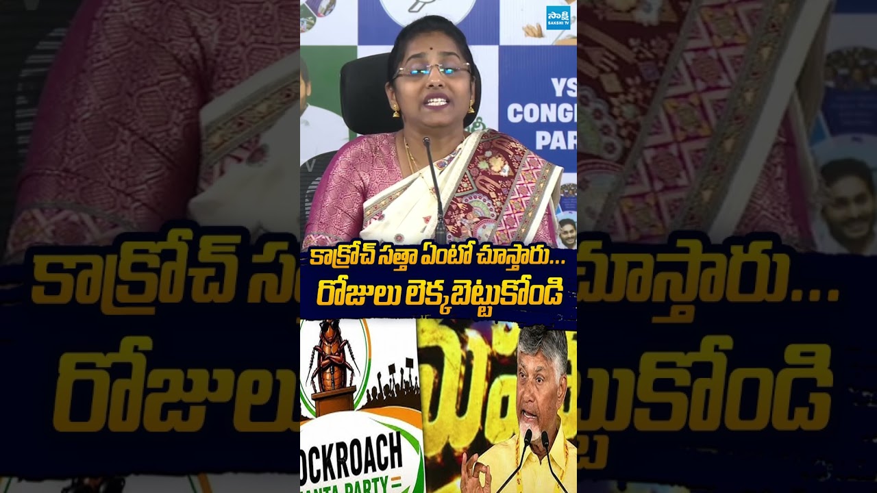 కాక్రోచ్ సత్తా ఏంటో చూస్తారు  #BandiPunyaSeela #Chandrababu #AdabiddaNidhi #YSRCP #SakshiTVLive