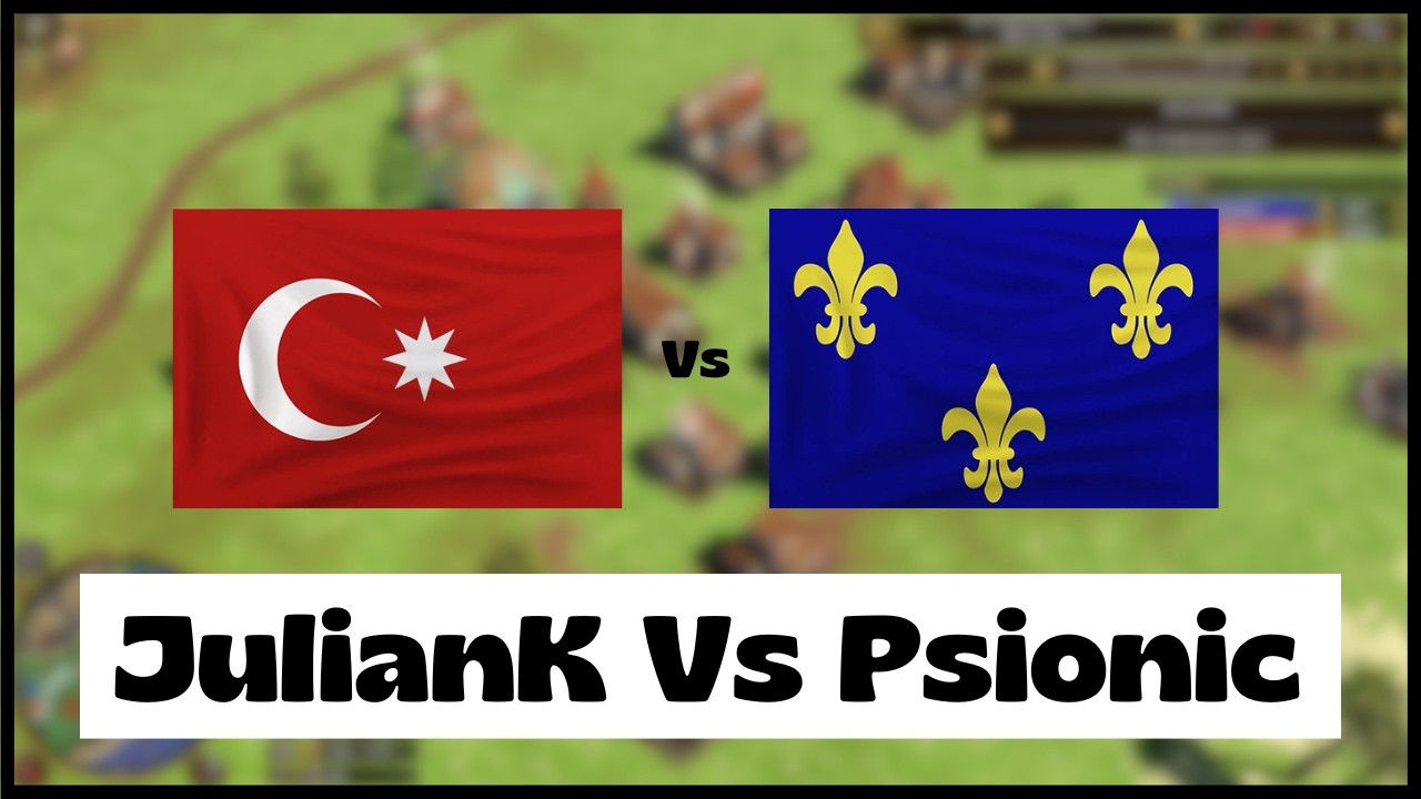 Age of Empires 3- Ottoman Vs French | JulianK Vs Psionic | Aoe3 DE | 1v1 Pro Game | 4K