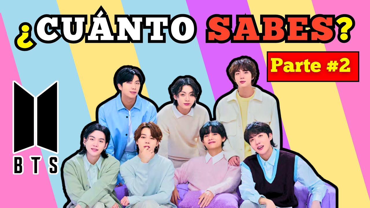 ¿Cuánto sabes de BTS? (PARTE 2)🎤💜 | 50 Preguntas de BTS  | ¿Eres un verdadero ARMY? | TRIVIA | QUIZ
