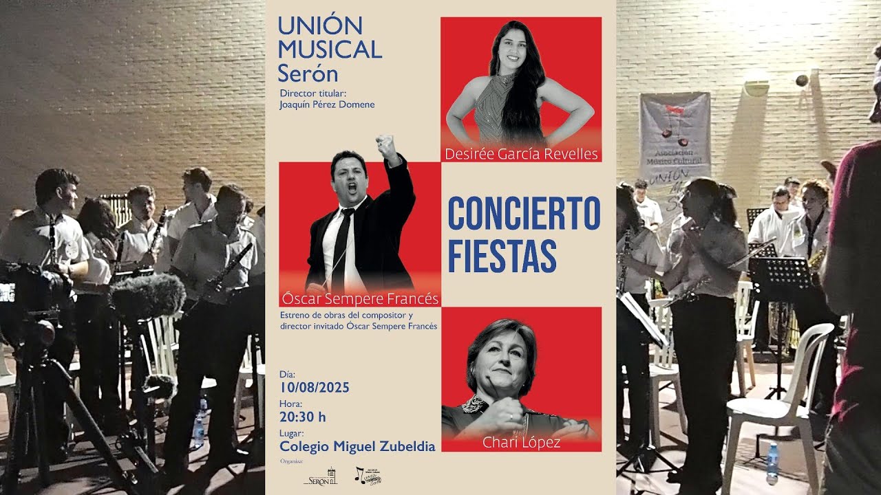 CONCIERTO FIESTAS UNION MUSICAL SERON 10/8/25
