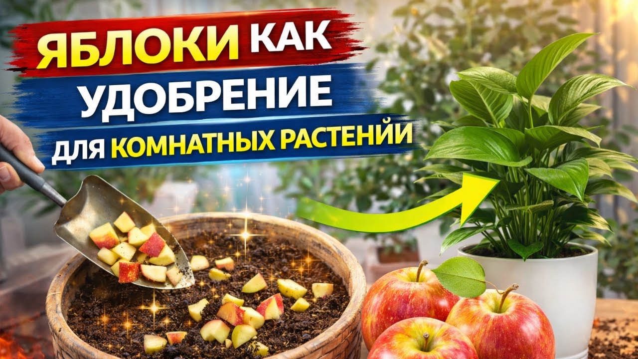 Яблоки в уходе за цветами: простой народный способ