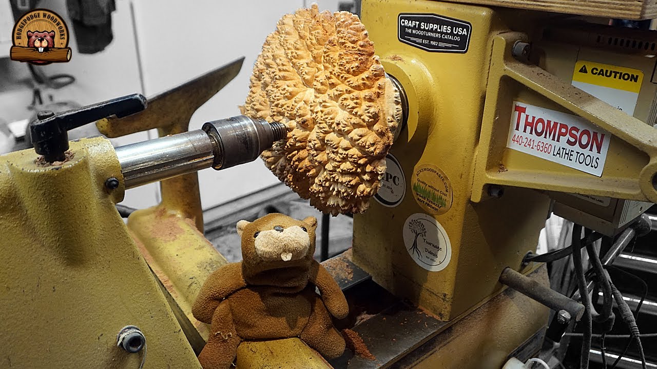 Woodturning - A Red Mallee Burl Cap