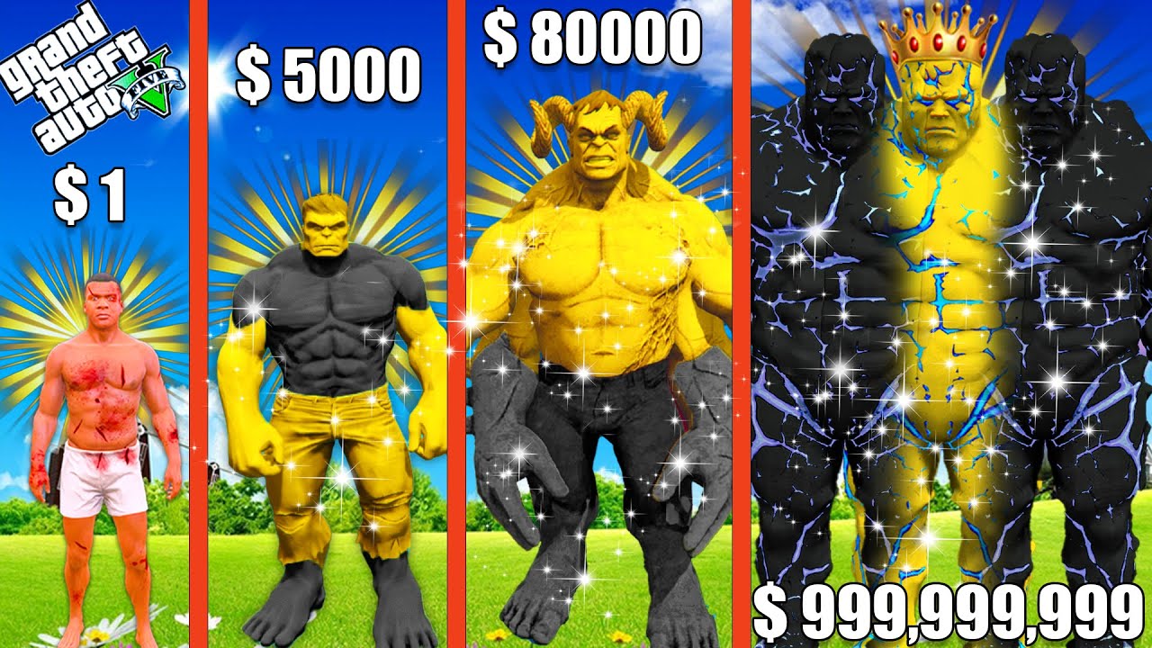 FRANKLIN Growing BIGGEST ALL FATHER WHITE GOD HULK In GTA 5!