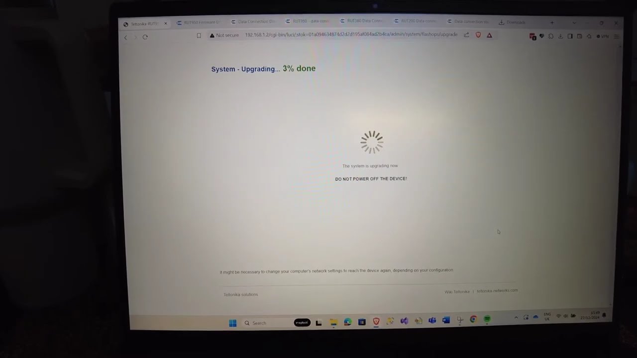 Teltonika Router Set-up - WiFi Not Working - Upgrade Firmware
