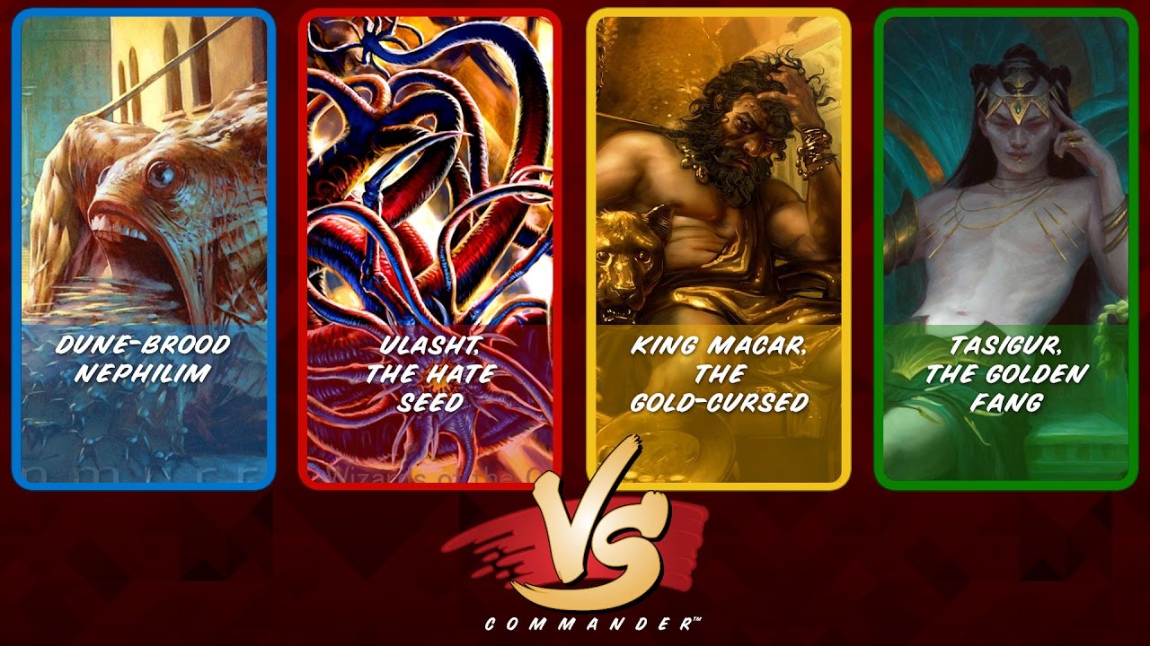 Commander VS S7E1: Dune-Brood vs Ulasht vs King Macar vs Tasigur [MTG]