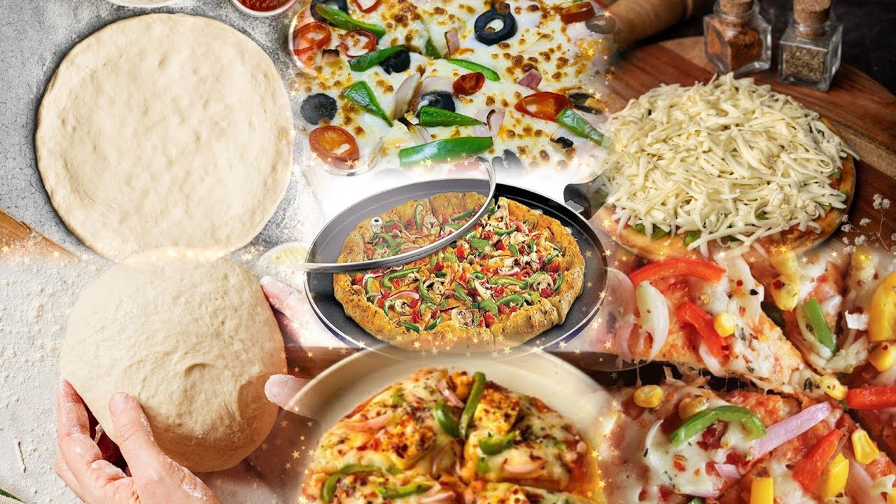 Pizza Recipe | कढ़ाई में पिज्ज़ा बनाने की विधि | Pizza Recipe without Oven | Pizza Base 
