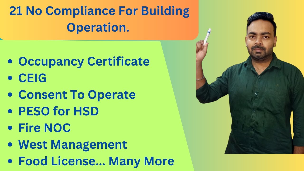 21 No's Compliance Document For Building Operation #facilitymanagement