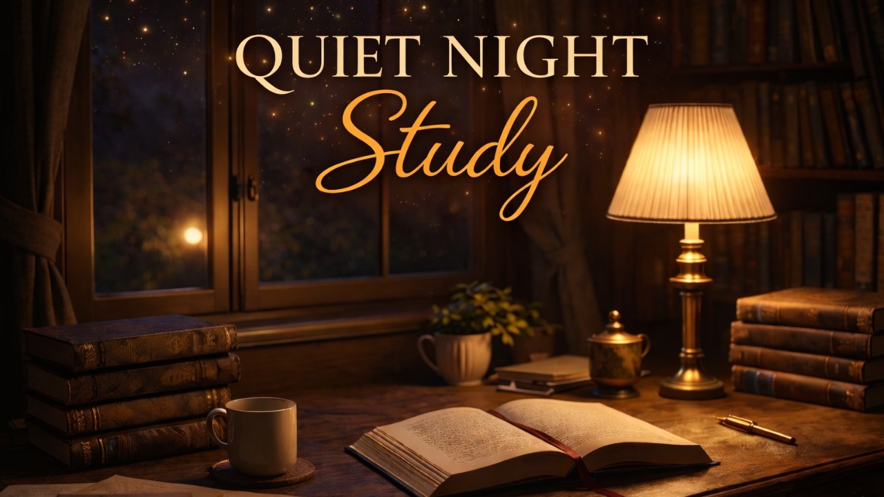 Quiet Night Study 🌙 Warm Lamp Stillness