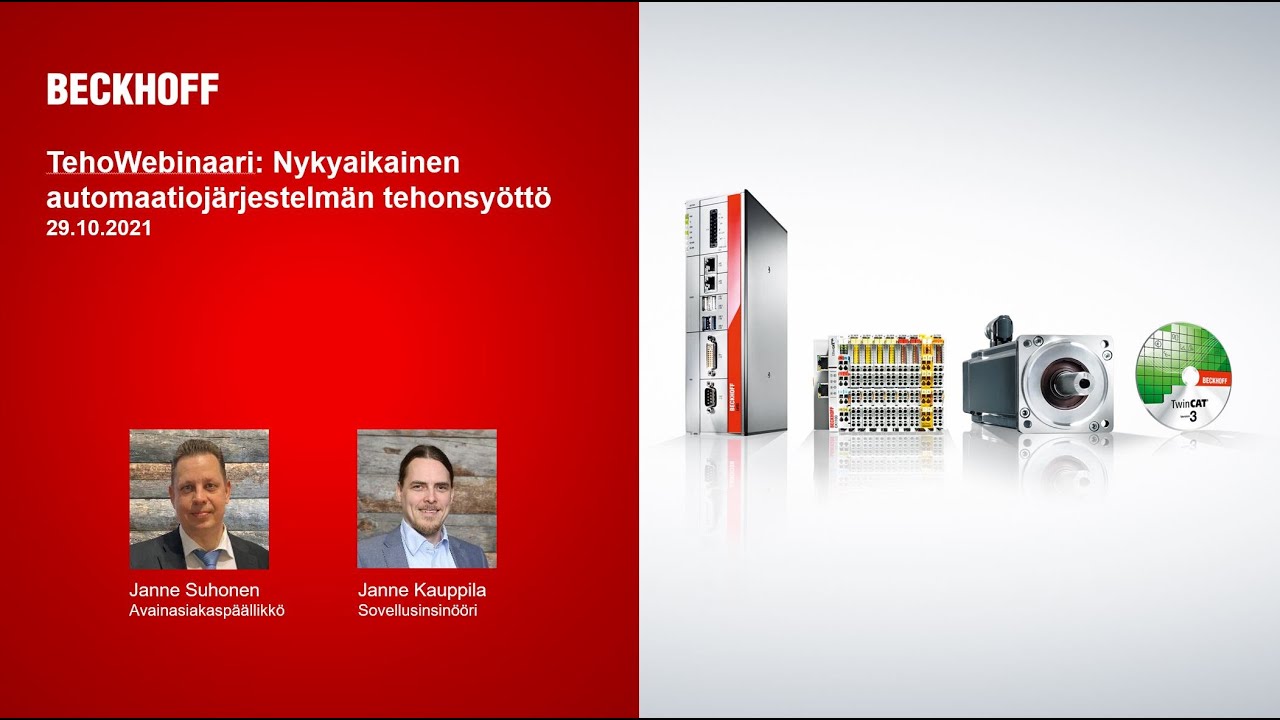 Webinaari: TehoWebinaari: Nykyaikainen automaatiojärjestelmän tehonsyöttö, 29.10.2021