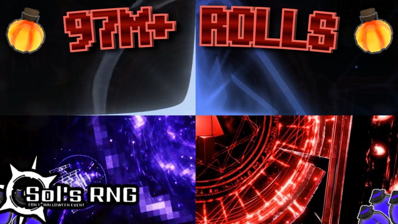 I'M ALMOST AT 100M ROLLS, BIG GIVEAWAY SOON!!! | 97M+ ROLLS Sol's RNG Eon 1.9 Halloween Event