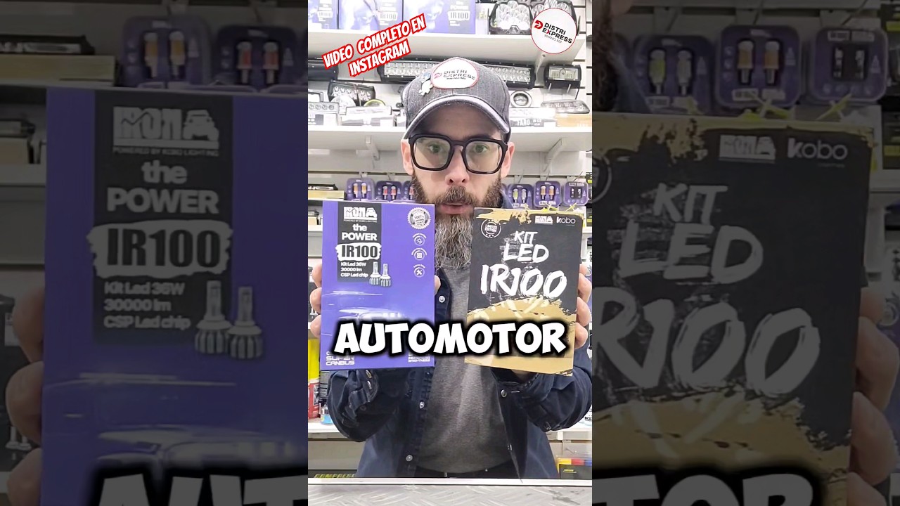IR100 azul  vs IR100 marron cual es mejor? #autos #ligth #led #ledlights #carros #automobile #motos
