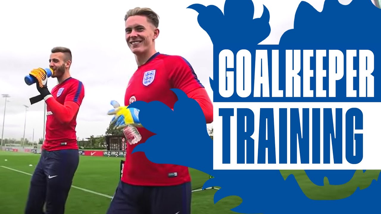 Dean Henderson & Angus Gunn's England U21 Goalkeeper Training | Inside Training