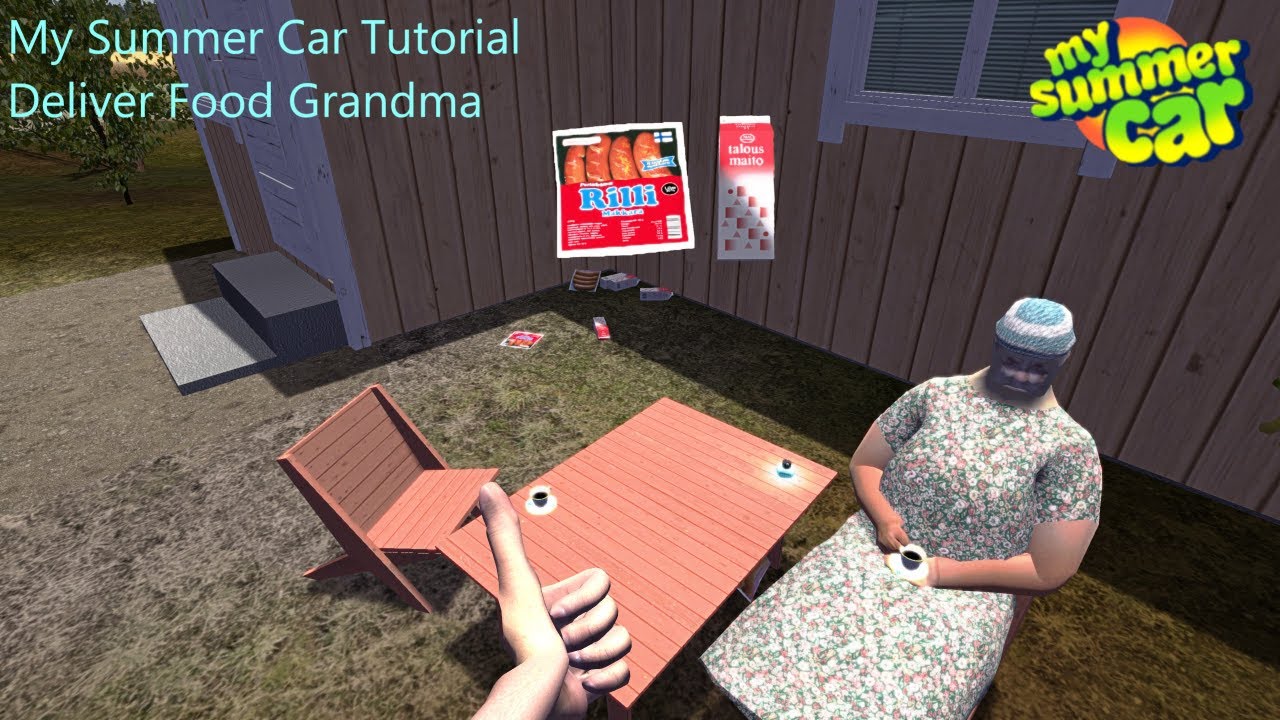 My Summer Car/Job Tutorial/Grandma delvier food