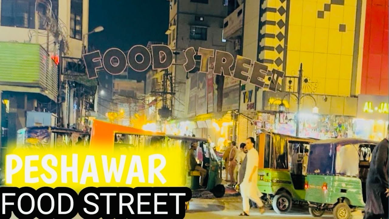 Peshawar food street 4k walking video | Saddar cantt fawara chowk  Food street 