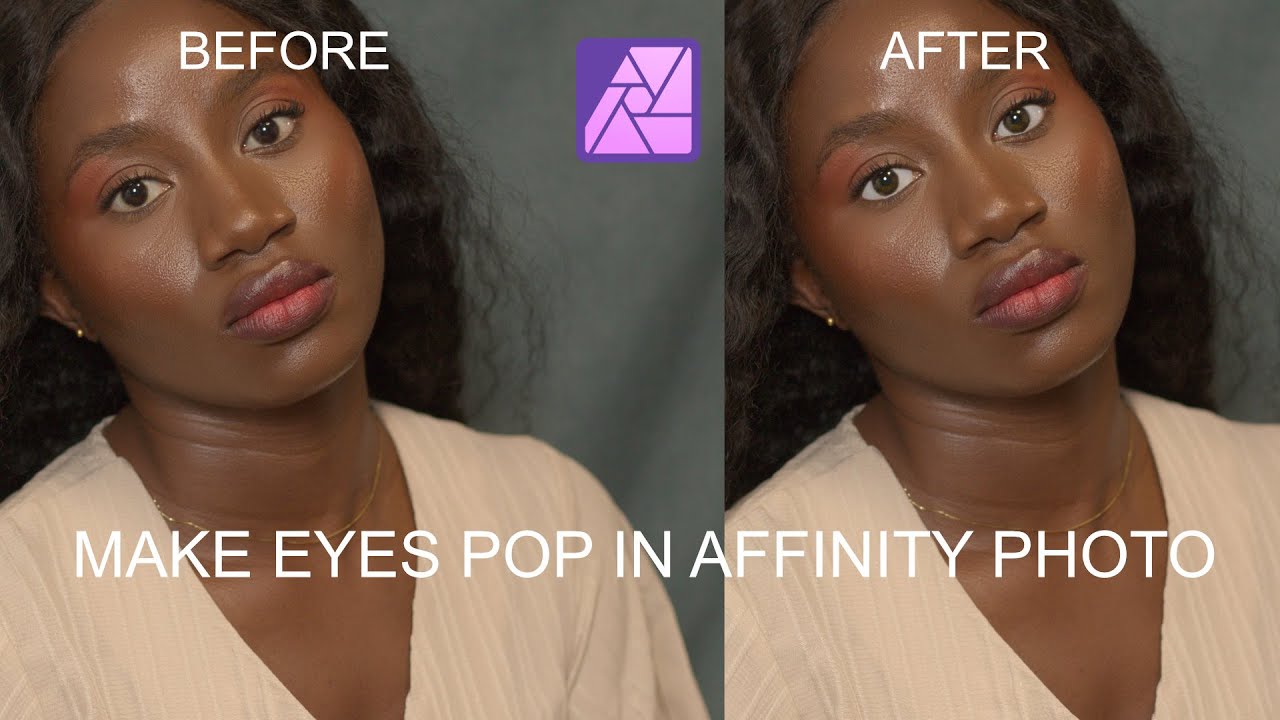 Editing Eyes in Affinity Photo | Change eye color in Affinity | make eyes pop in Affinity Photo