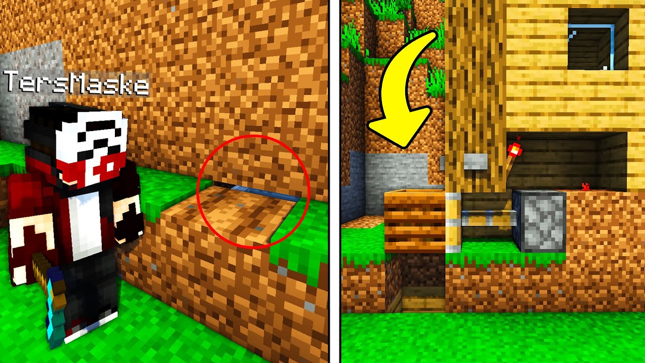 MİNECRAFT'TA KİMSENİN BİLMEDİĞİ 7 ADET GİZLİ GE&Ccedil;İT YAPISI - Minecraft