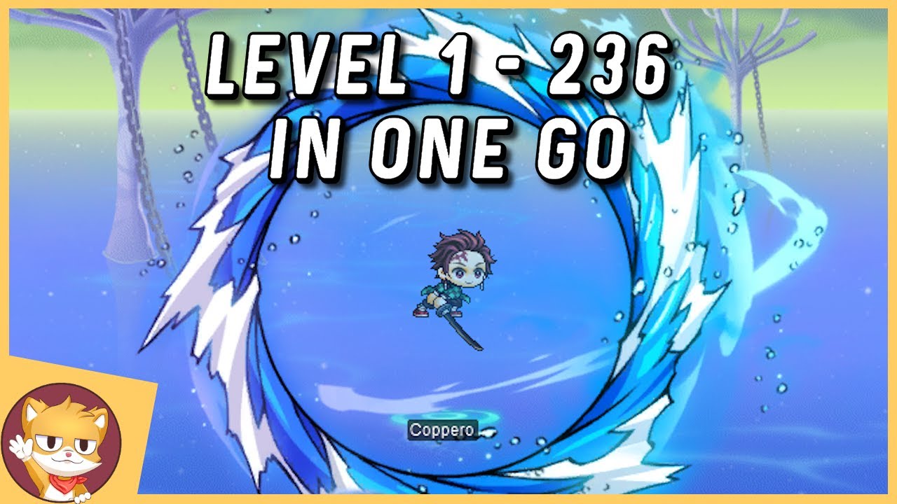 Tanjiro Leveling 1 to 236 In One Go | Training Guide | GMS | MapleStory