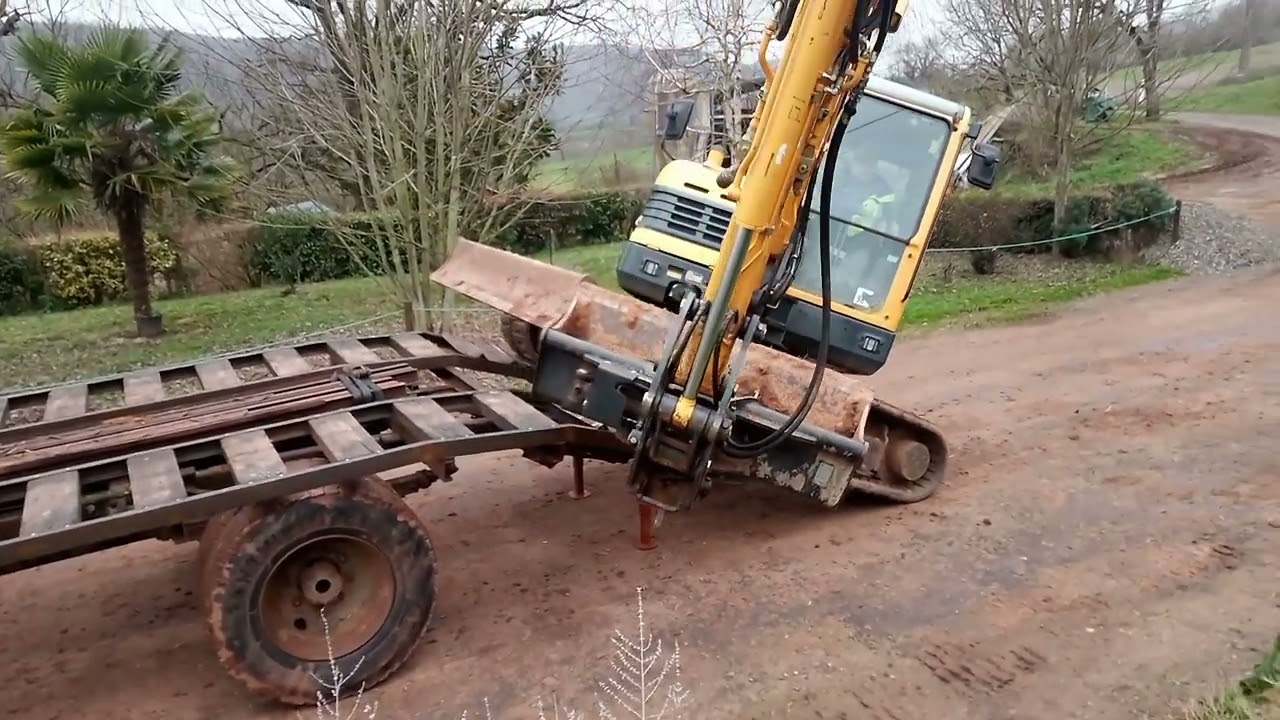 chargement pelle sans rampe 🥵😉