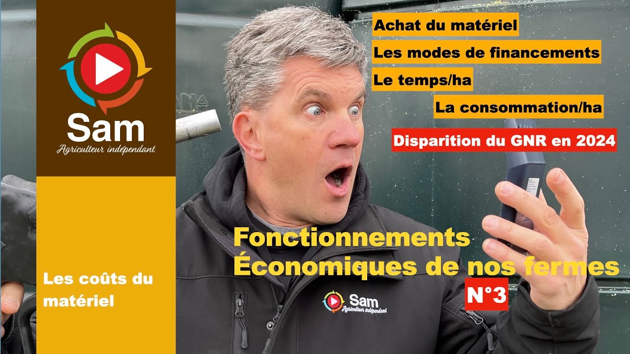 Coûts matériel, financements, temps, consommations. Fonctionnements économiques de nos fermes N°3