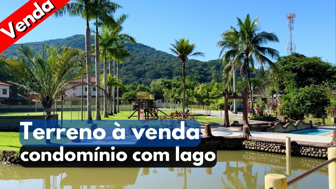 Terreno à venda em condomínio com lago e lazer completo.