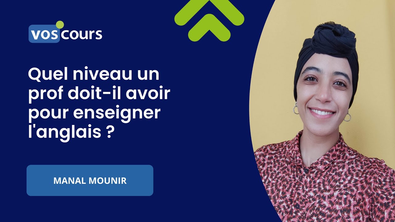 Niveau n&eacute;cessaire pour enseigner l'anglais