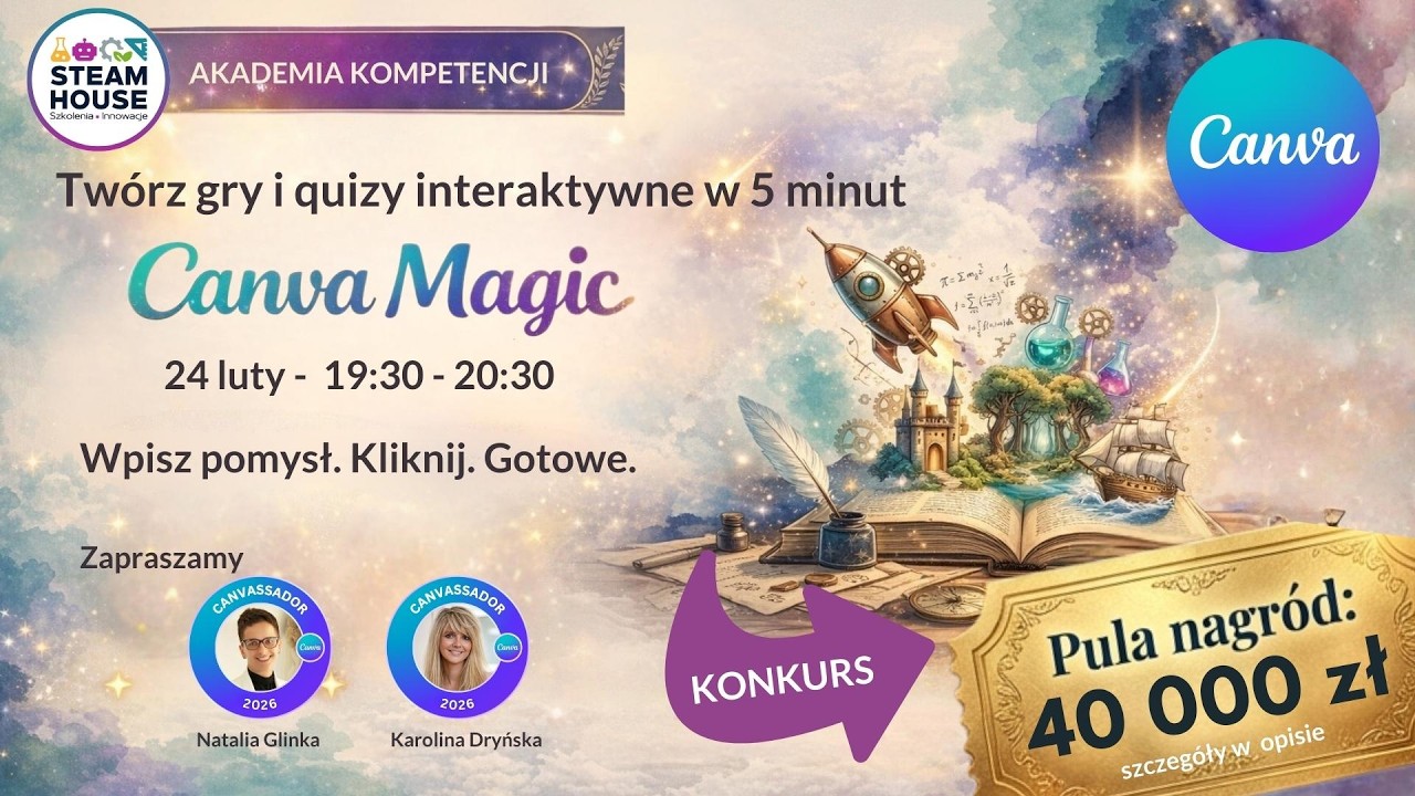 Webinar  Canva Ai   quizy i gry interaktywne