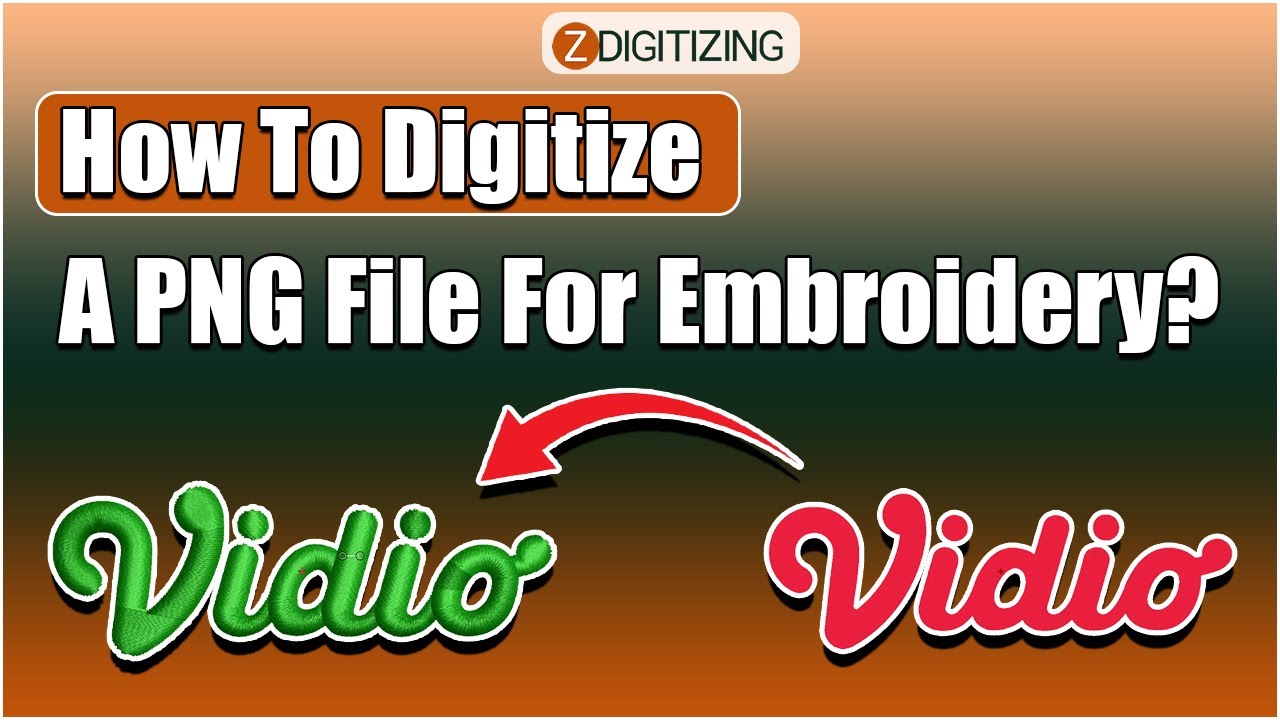 How To Digitize A PNG File || ZDigitizing