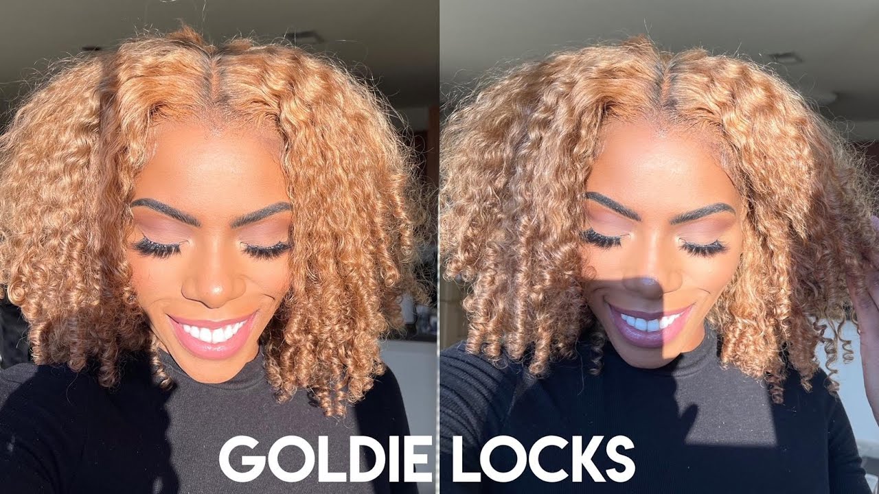 The MOST NATURAL CURLY HONEY BLONDE WIG! 🔥 Do THIS to YOUR WIG FOR IT TO LOOK #kinkycurly ⎪EAYONHAIR