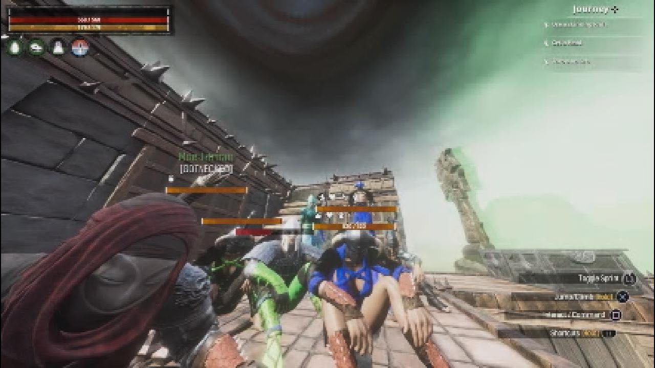 Conan Exiles Raid Wiping lost boys 3555 WEMADE THEM BODY vault!!