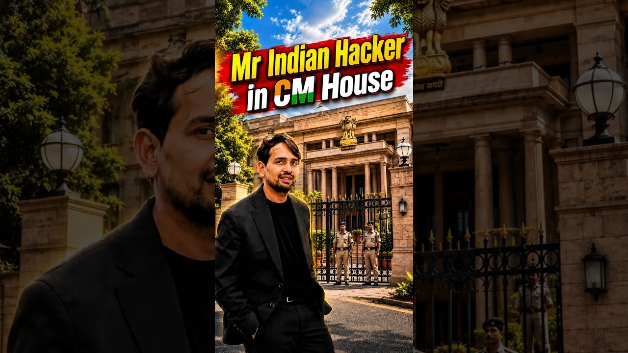 आखिर CM House में Mr Indian Hacker के साथ क्या हुआ 🤔 || #shorts @MRINDIANHACKER #viral #cm