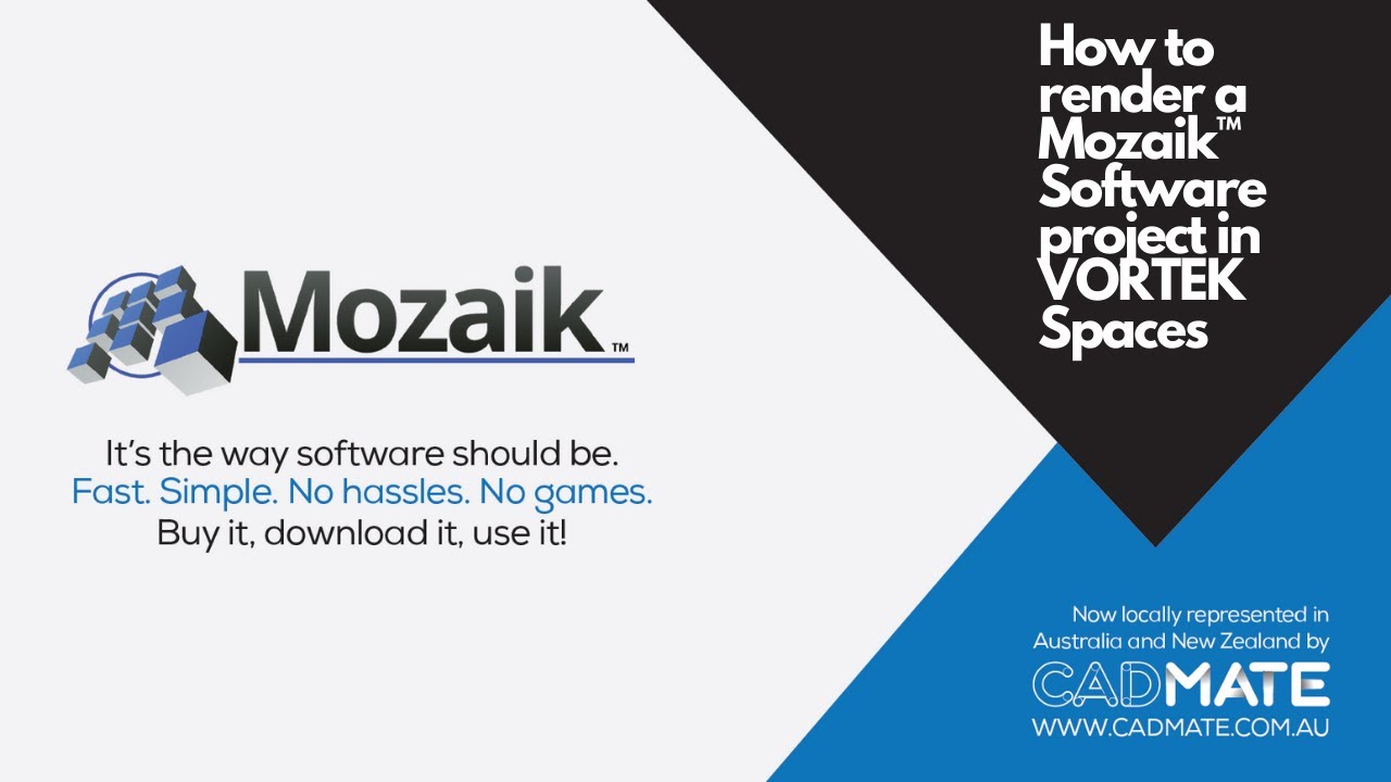 Как визуализировать проект программного обеспечения Mozaik™ в VORTEK Spaces