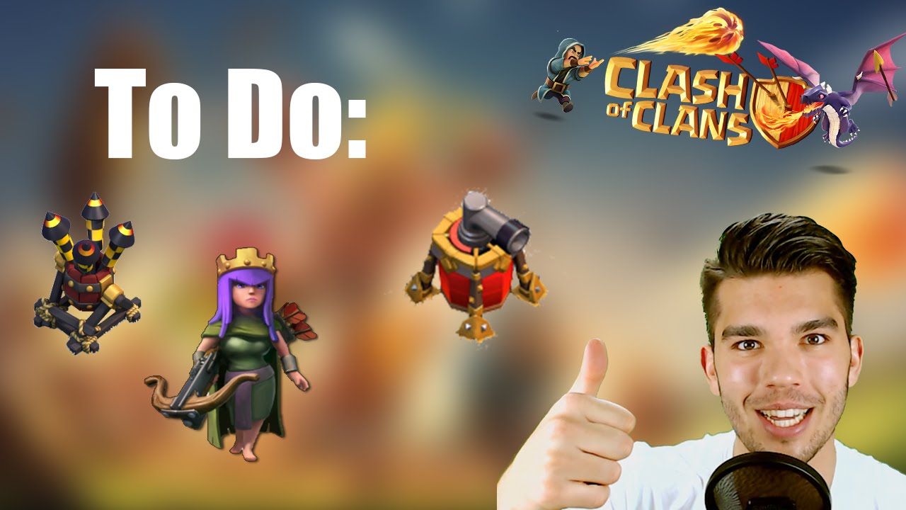 CLASH OF CLANS: To Do: Luftabwehr, Queen, Luftfeger ✭ Let's Play Clash of Clans [Deutsch/German HD]