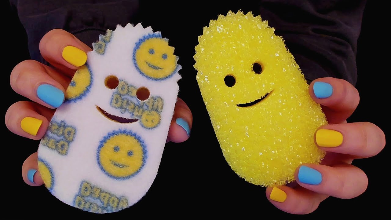 ASMR Crunchy Dish Daddy 🧽 Pure Sponge Satisfaction