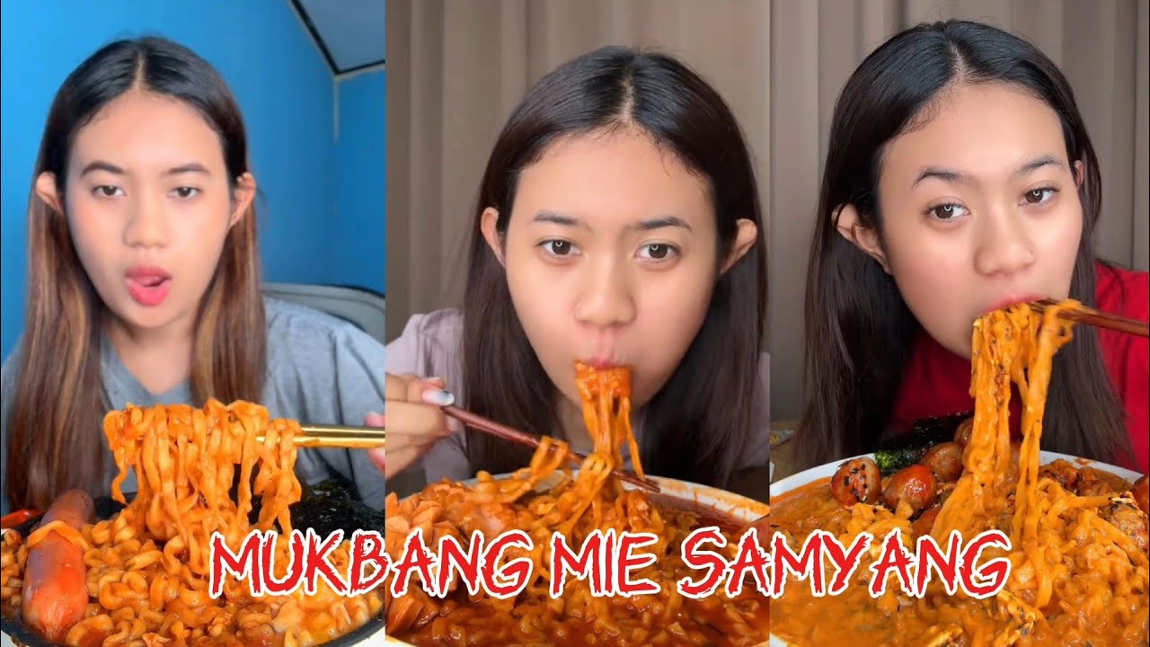 kumpulan video tiktok hey candra||MUKBANG MIE SAMYANG #masukberanda #mukbang #samyang #trending