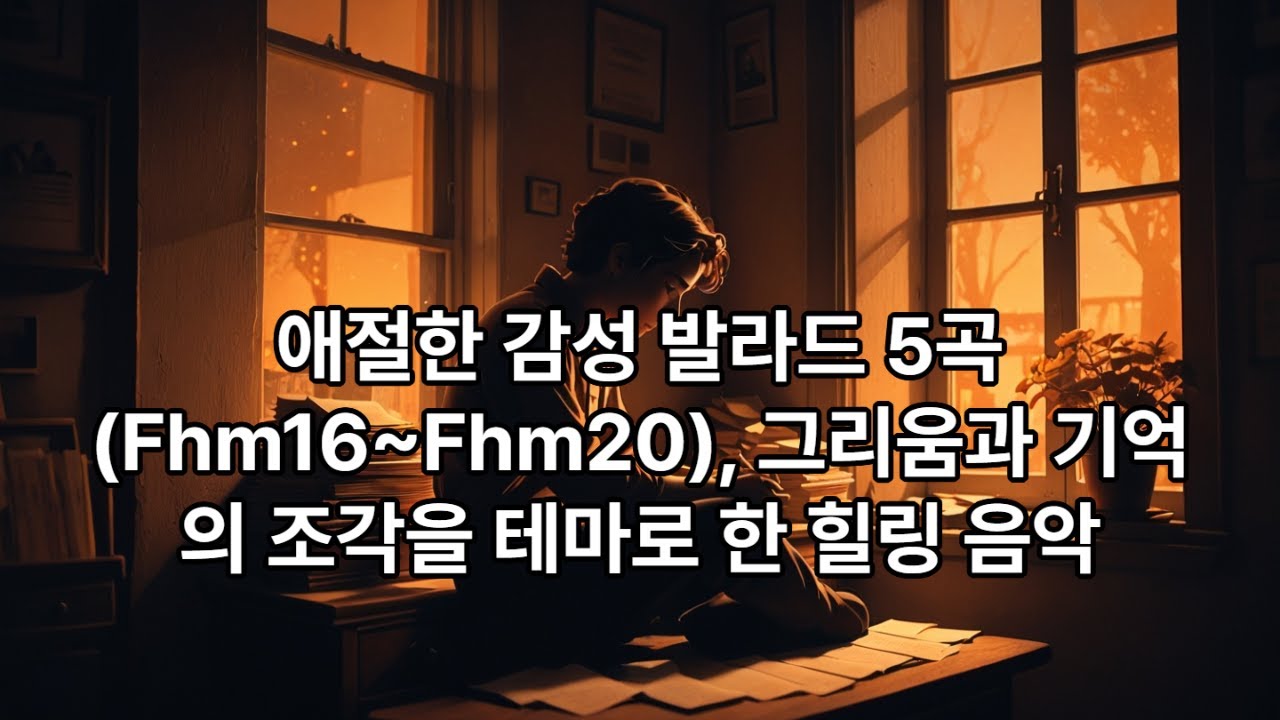 애절한 감성 발라드 5곡Fhm16~Fhm20  그리움과 기억의 조각을 테마로 한 힐링 음악. 