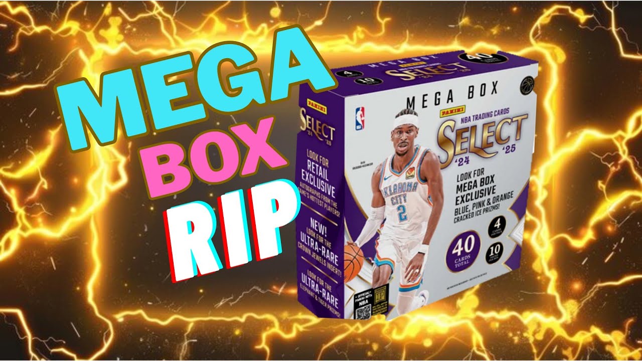 Ripping a 2024-25 Select Basketball Mega Box | Cracked Ices of SGA, ANT, HALIBURTON | #cardbreak