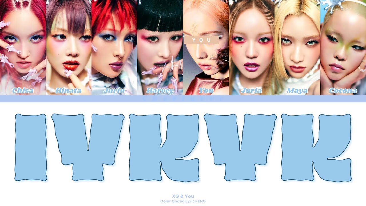 XG - IYKYK // You as a Member // KARAOKE // (8 Members Ver.) Color Coded Lyrics