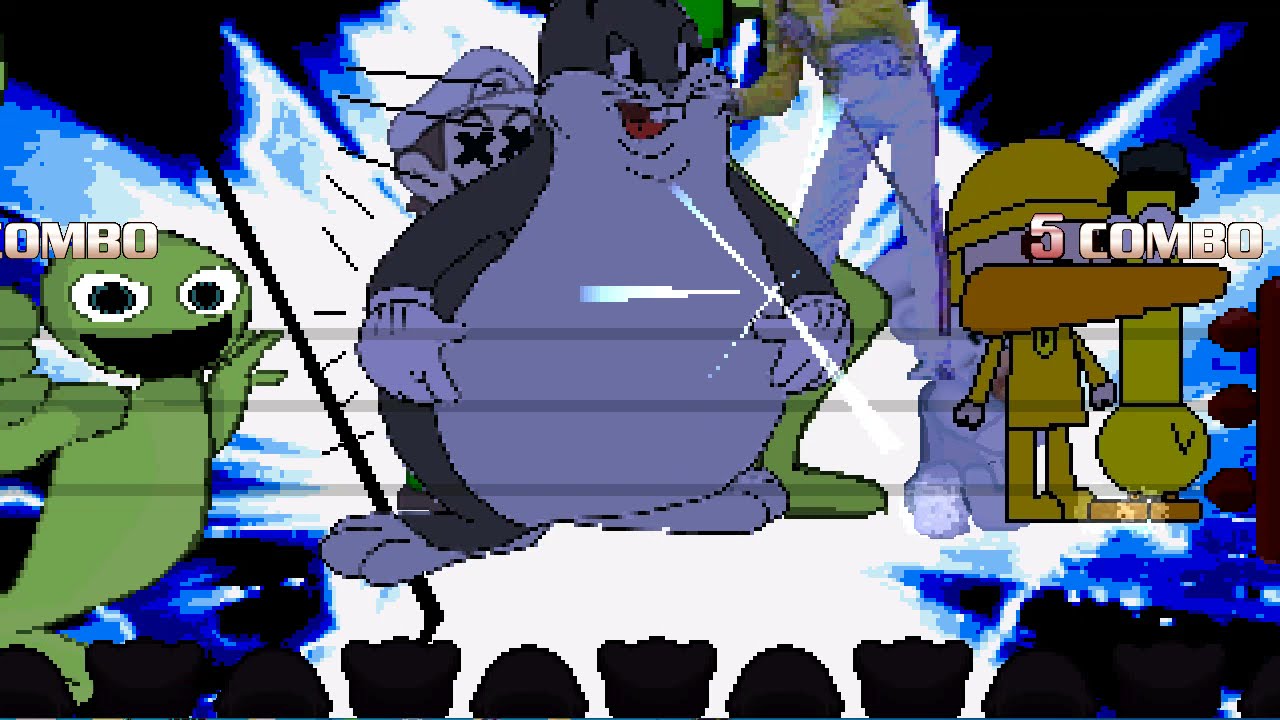 MUGEN team yaya vs  team Big Chungus 4v4