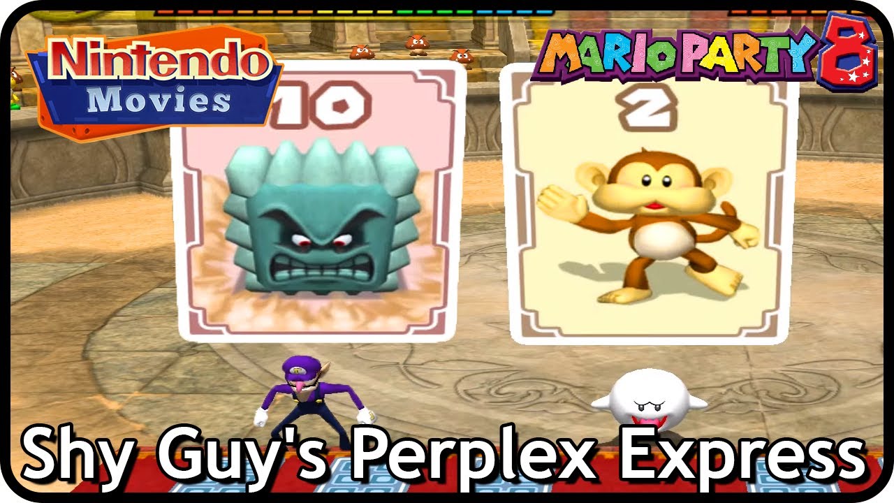 Mario Party 8 - Shy Guy's Perplex Express (4 Players, 50 Turns, Wario vs Boo vs Peach vs Waluigi)