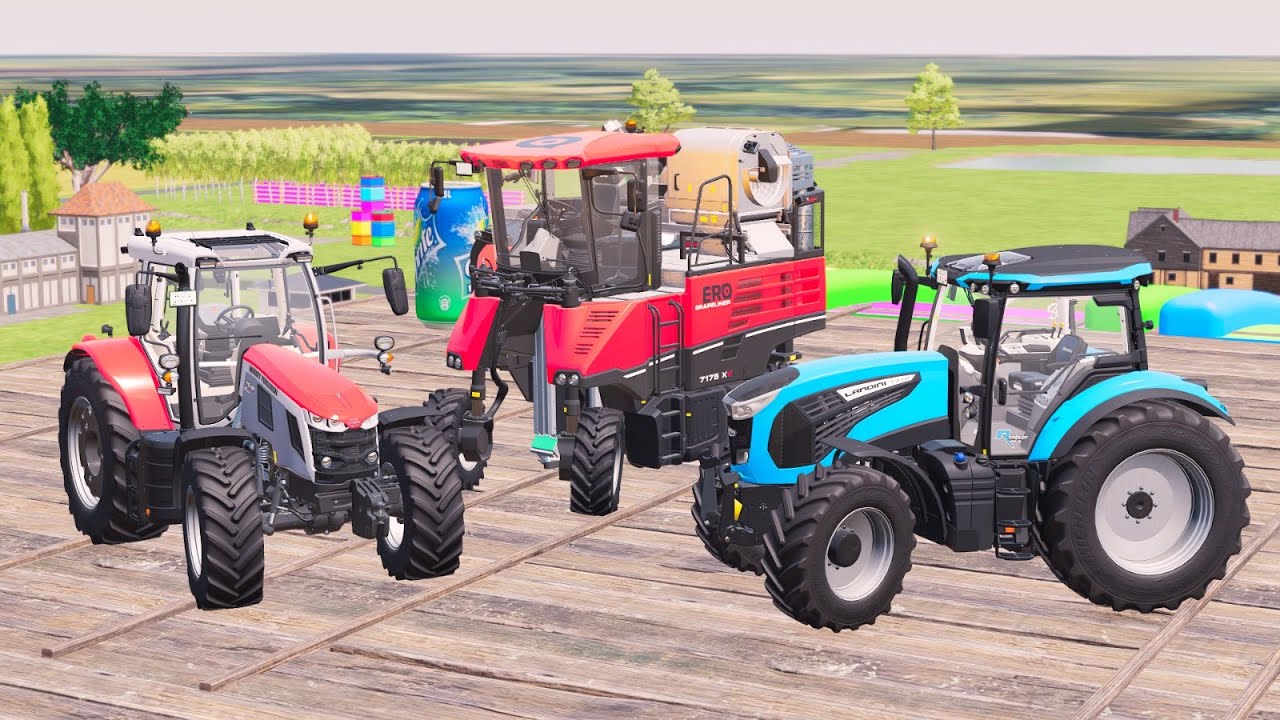 FS22 Extreme Hill Challenge! Multiple Tractors Test Impossible Climb Obstacles