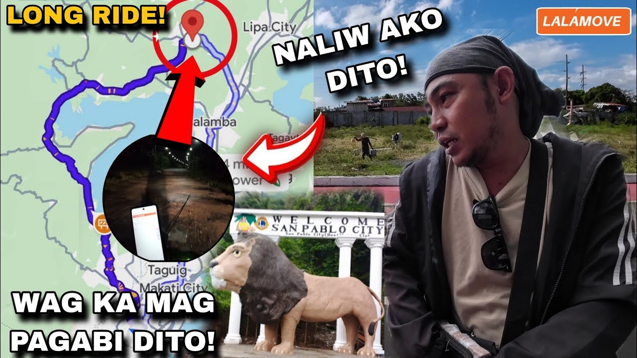 LONG RIDE SA KABUNDUKAN NG SAN PABLO LAGUNA | MAHIRAP PALA MAG PA GABI DITO | LALAMOVE 