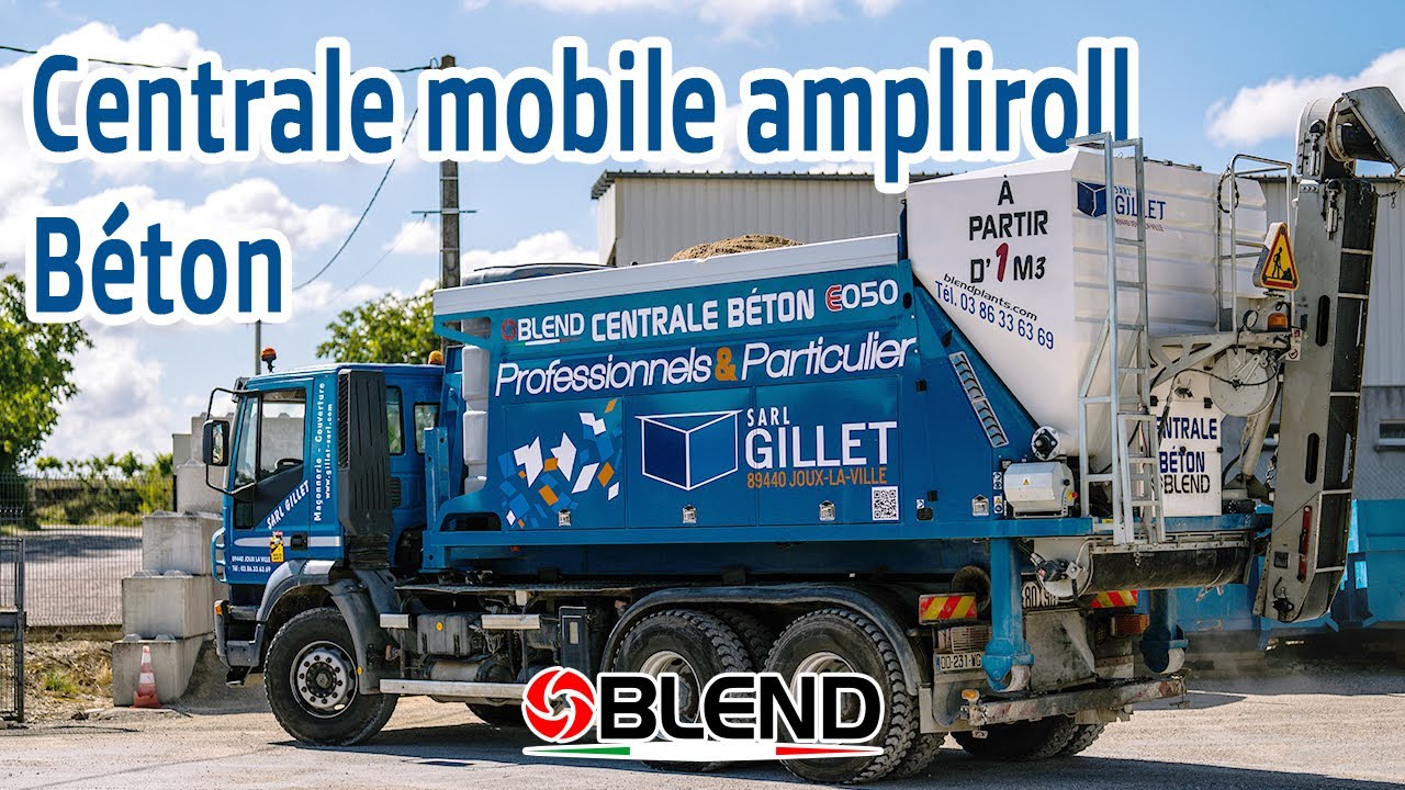 Centrale mobile BLEND - GILLET sarl - Retour d'expérience