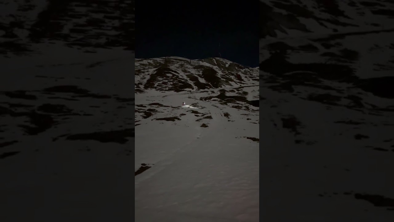 VTT sur la neige ❄️ 23h mercredi soir 😅 swiss mountain Valais