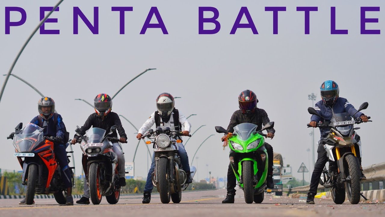 KTM RC390 2022  vs NINJA 300 vs BMW GS310 vs KTM RC390 bs4 vs ROYAL ENFIELD CONTINENTAL GT650